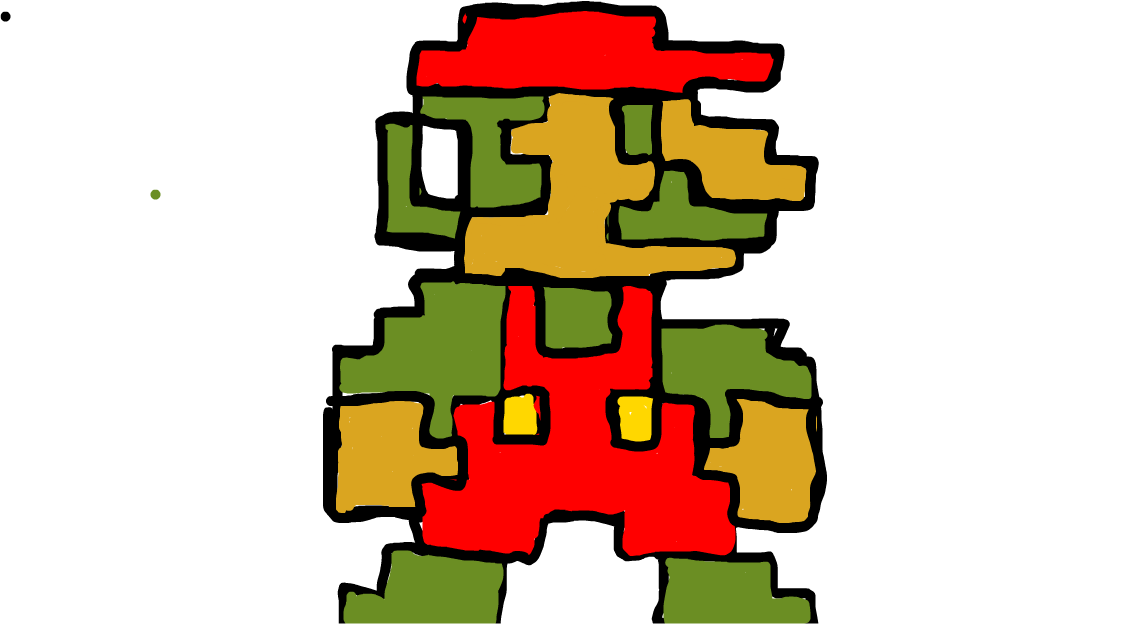 8-bit Mario drawing